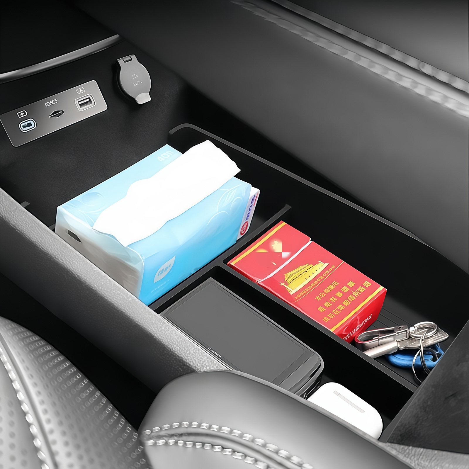 Center Console Lower Storage O - Tech Car Accessories recension och pris