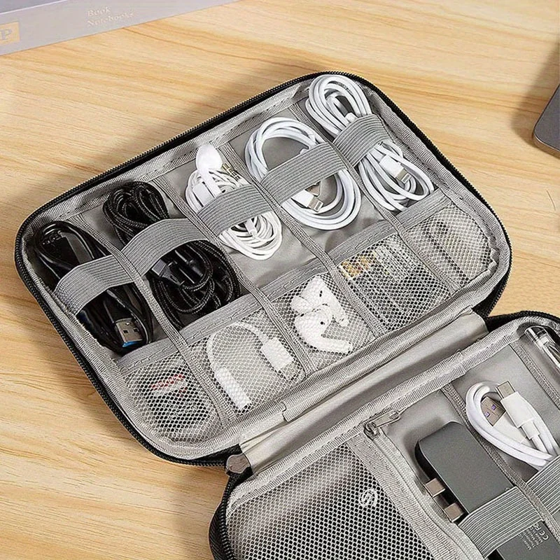 1 Pack Portable Electronic Acc - Tech Accessories Travel Organizer Pouch recension och pris